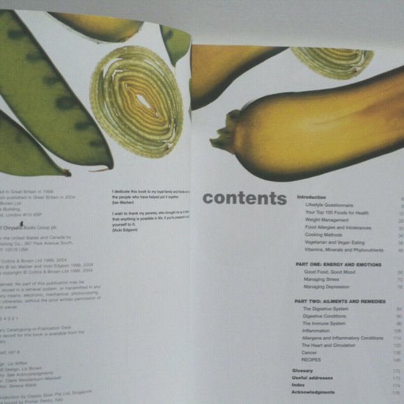 The Food Doctor Healing Foods for Mind and Body 2004 Ian Marber & Vicki Edgson - Picture 3 of 5